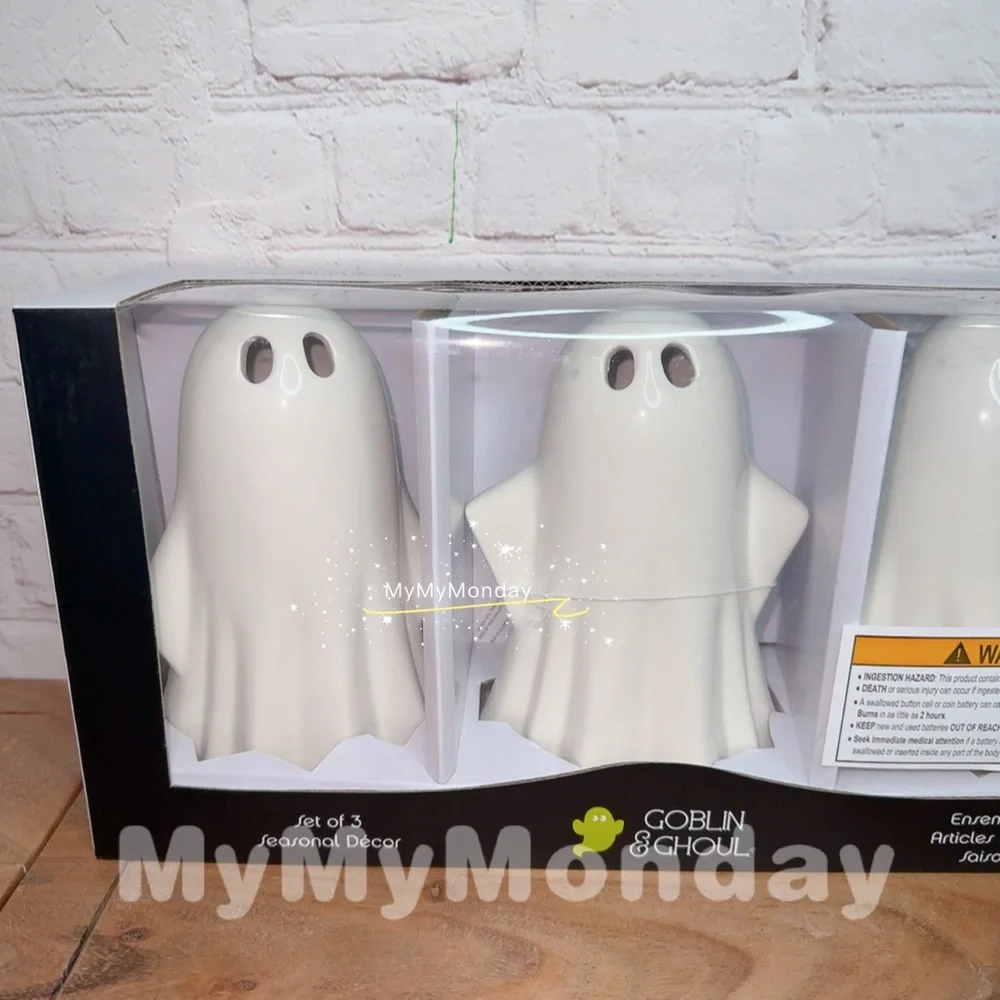 Halloween Goblin & Ghoul Ghost Set of 3 - Picture 2 of 4